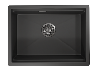 Мойка кухонная Granula 6045U, ЧЕРНЫЙ МАТОВЫЙ